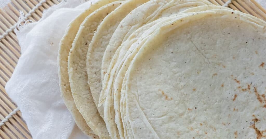 warm tortillas