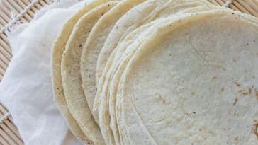 warm tortillas