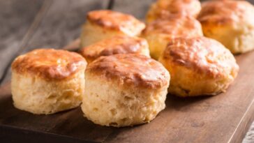 Canned biscuits fresh from the oven