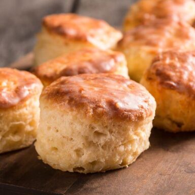 Canned biscuits fresh from the oven