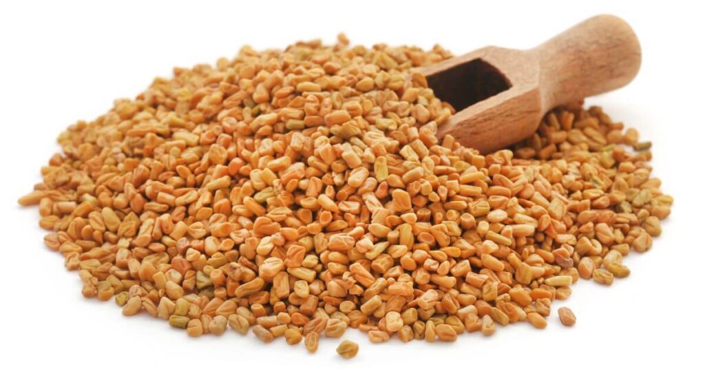 a pile of Fenugreek Seeds