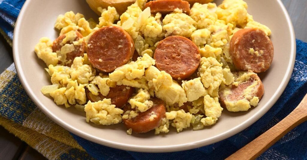 bowl of Chorizo with Eggs