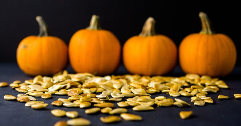 pumpkin seeds and pumpkins