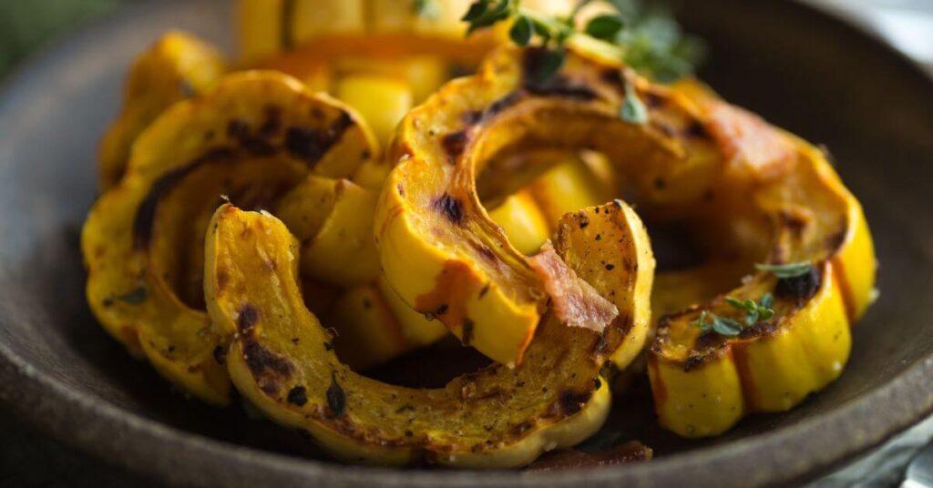 Delicata Squash cooked on Stove