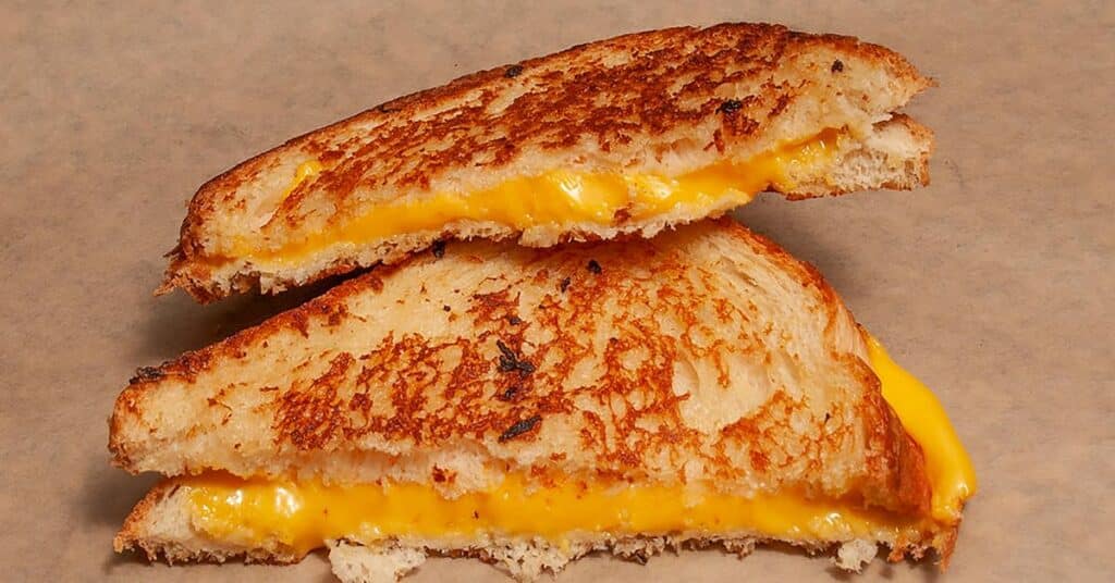 Grilled Cheese Made Without Butter