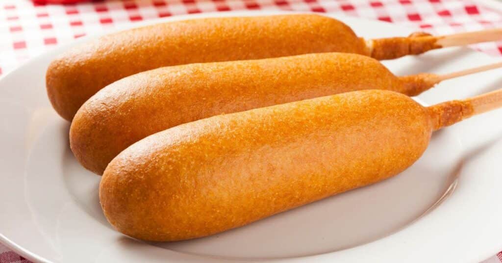 Corn Dogs made with Pancake Mix