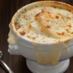 Bowl of French onion soup