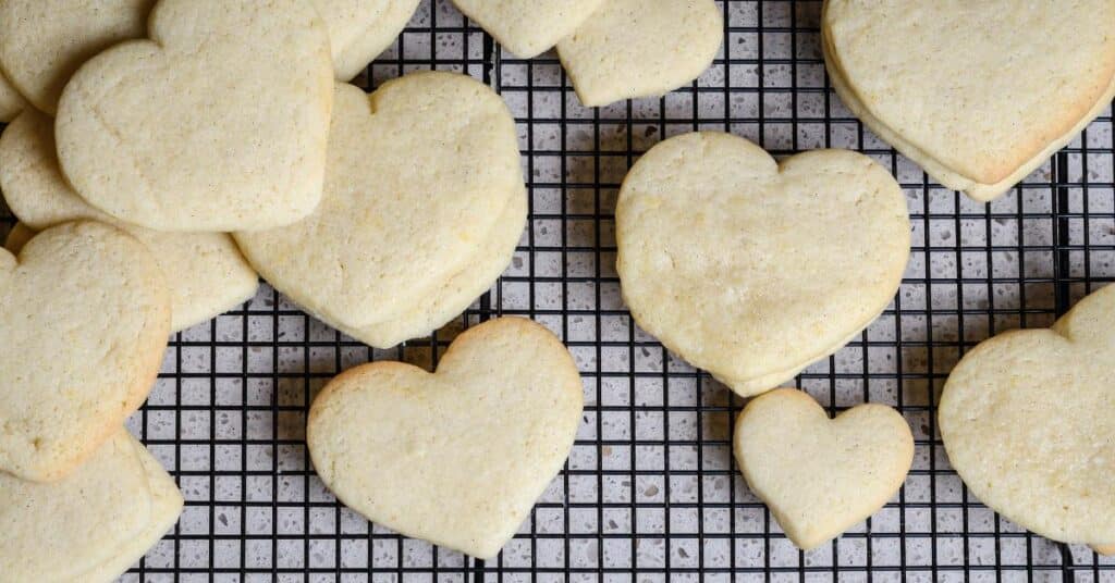 sugar cookies made with Betty Crocker sugar cookie mix