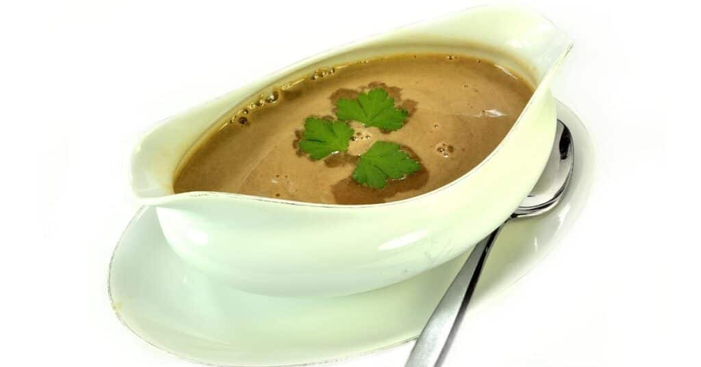 gravy in a gravy boat