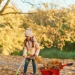 girl-raking