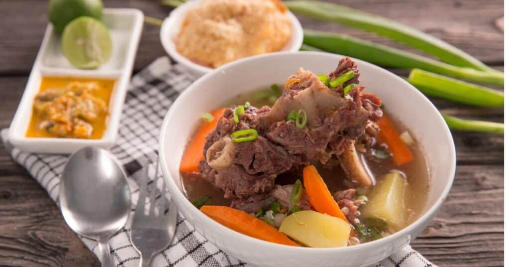 bowl of oxtail stew