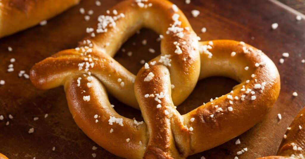 cooked frozen pretzel