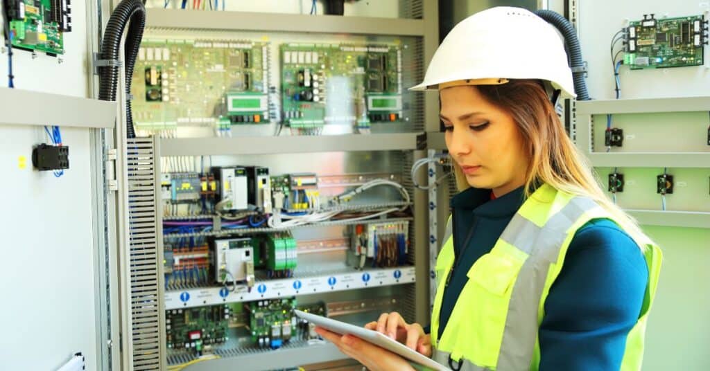 electrician busy at work