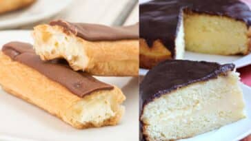 eclair vs boston cream pie