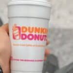 cup of Dunkin Donuts coffee