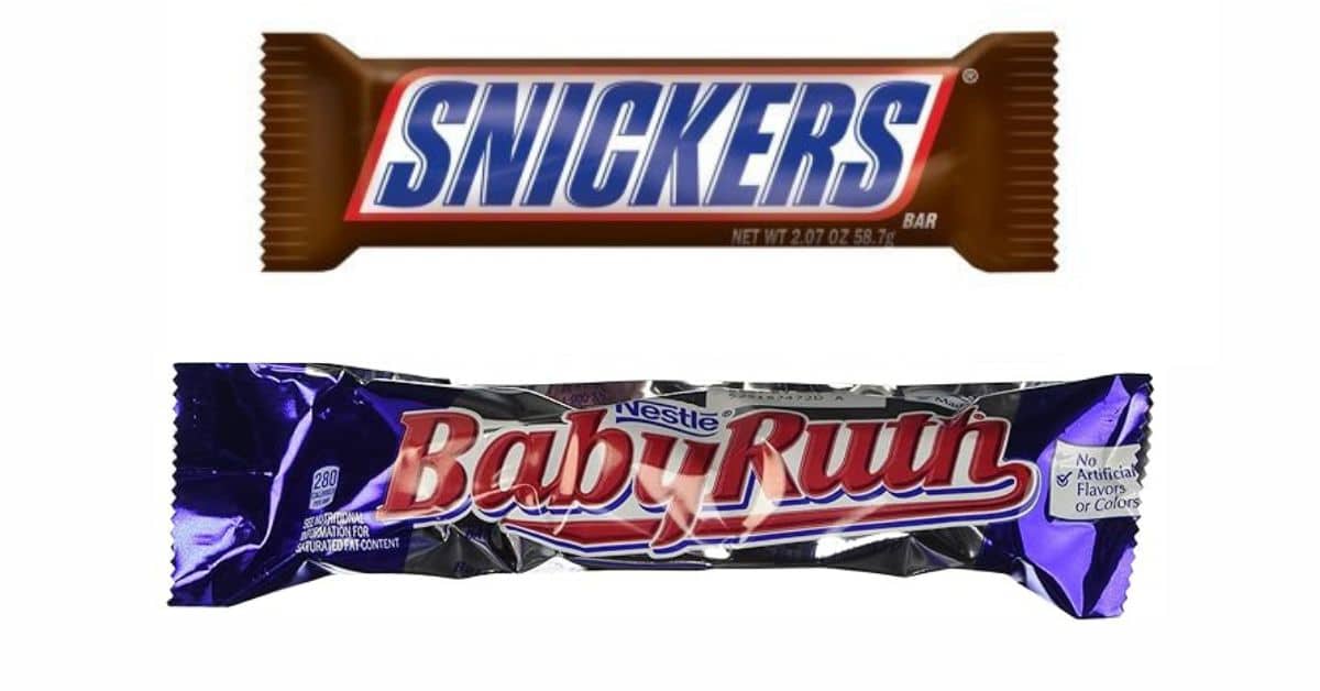 Babe Ruth Candy vs Snickers