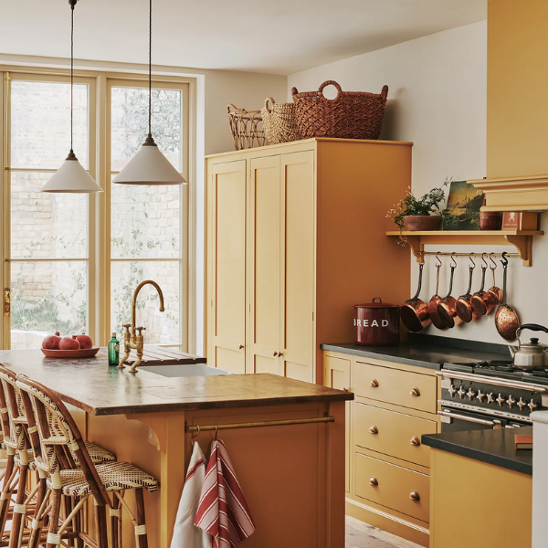 Muted Yellow Kitchen