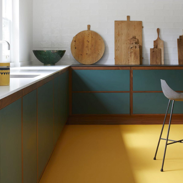 Kitchen with Yellow Floor