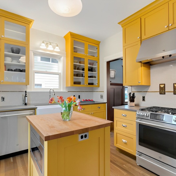 Double Color Kitchen Cabinets