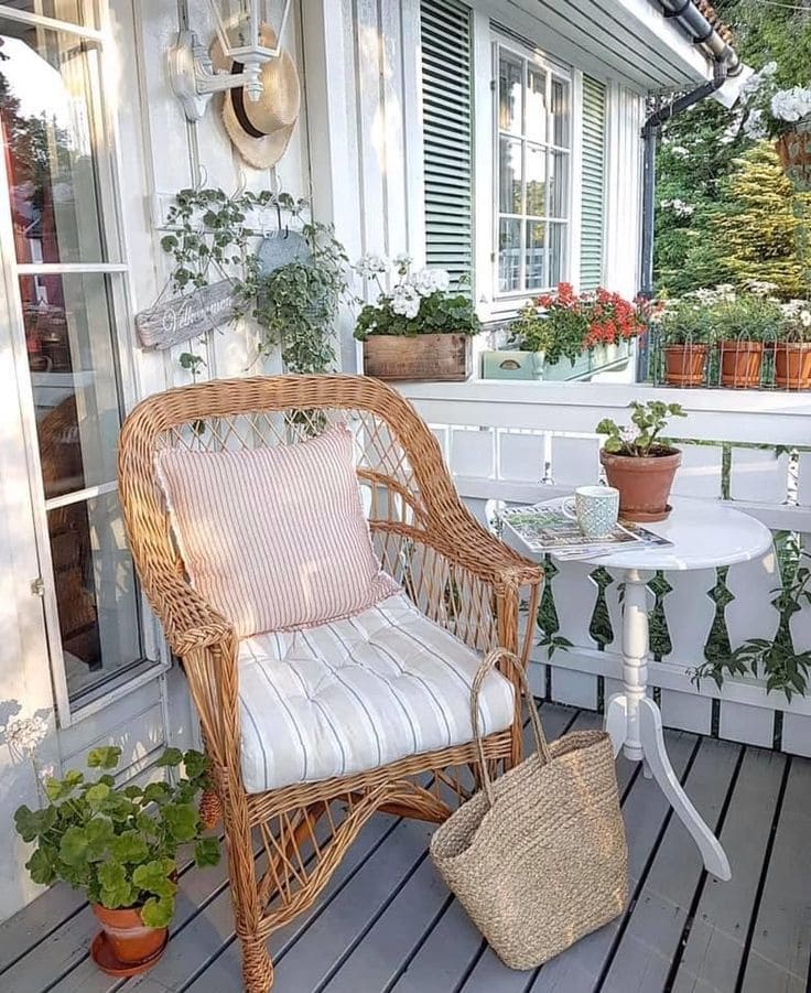 Cozy Cottage-Inspired Porch Corner Decor