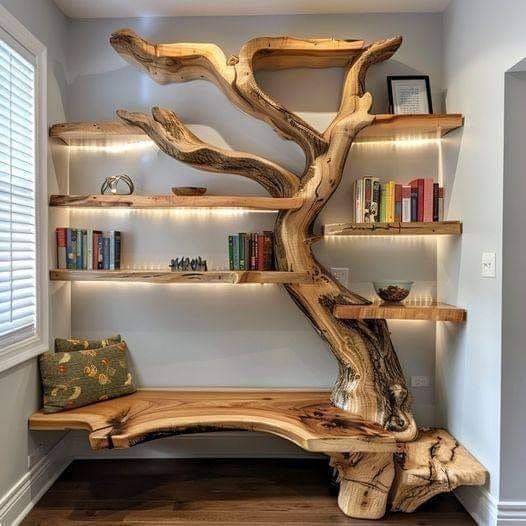 Artistic Tree Bookshelf for Cozy Corners