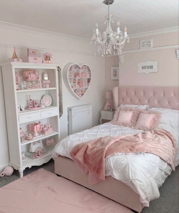 Dreamy Pink Haven with Elegant Storage