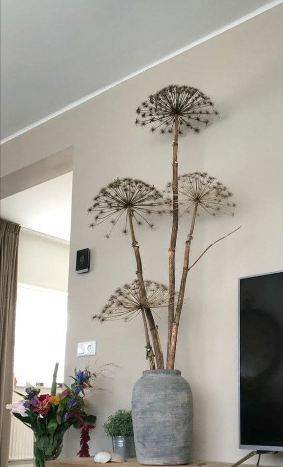 Stunning Dried Flower Branches in Rustic Vase