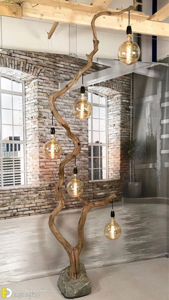 Stunning Driftwood Chandelier with Pendant Lights