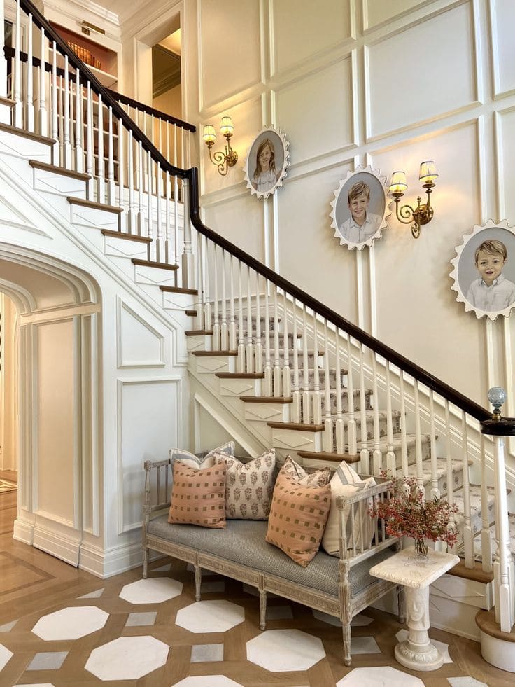 Black and White Staircase Charm