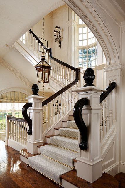 Black and White Staircase Drama