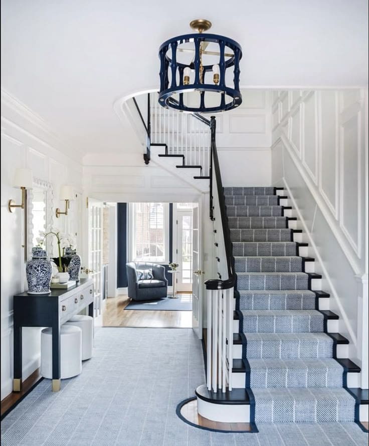 Black and White Stairway Elegance