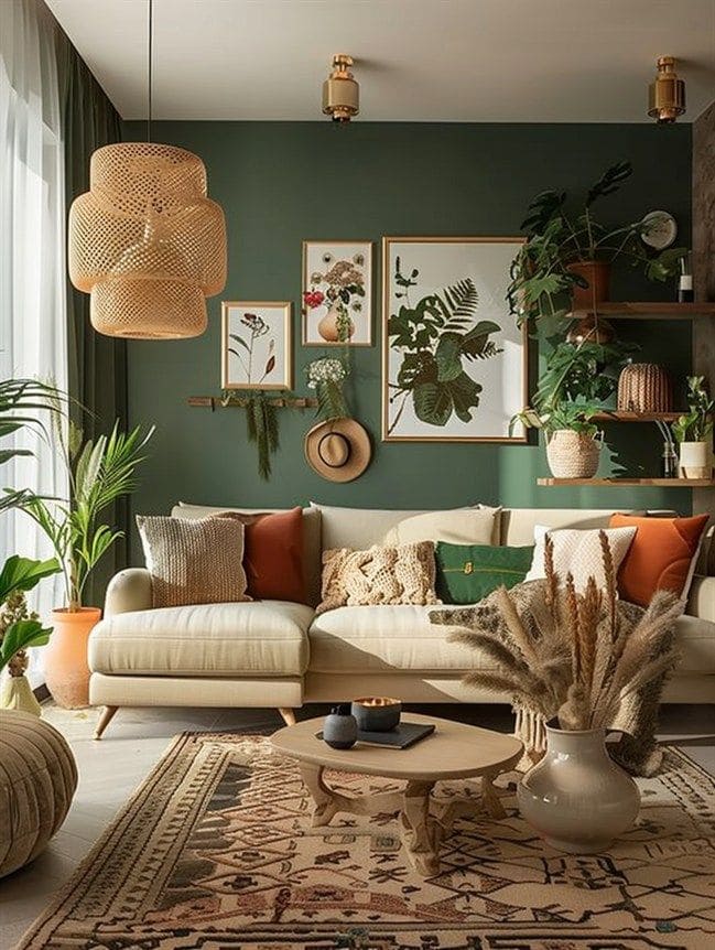 Cozy Earthy Living Room
