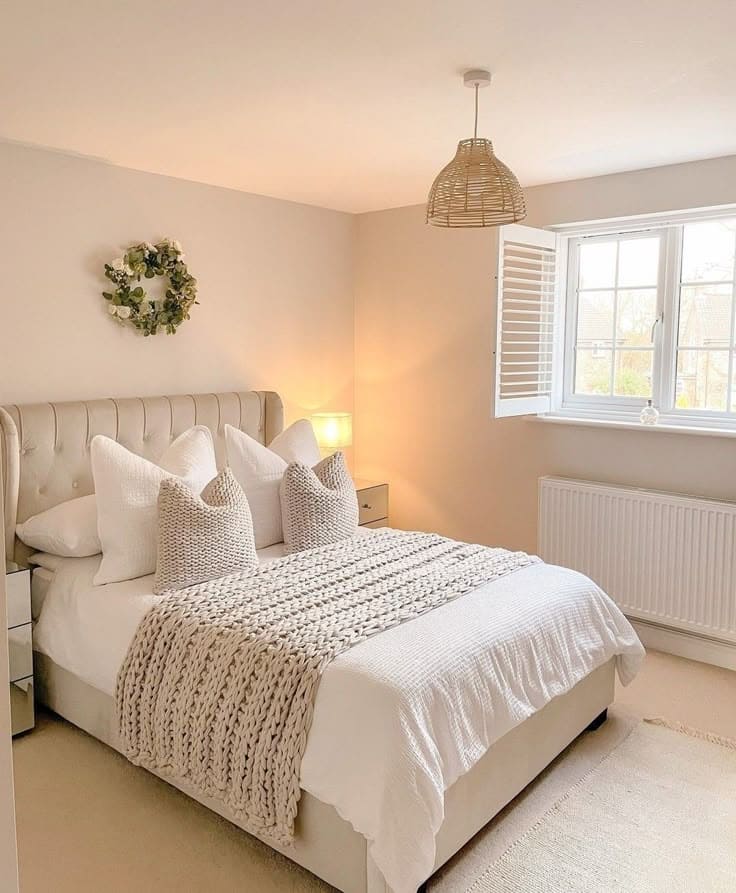 Cozy Minimalist White Bedroom Retreat