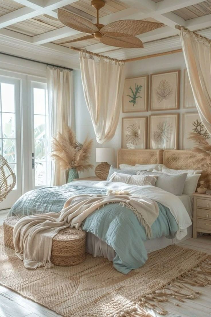 Cozy White Bedroom with Soft Earthy Touches