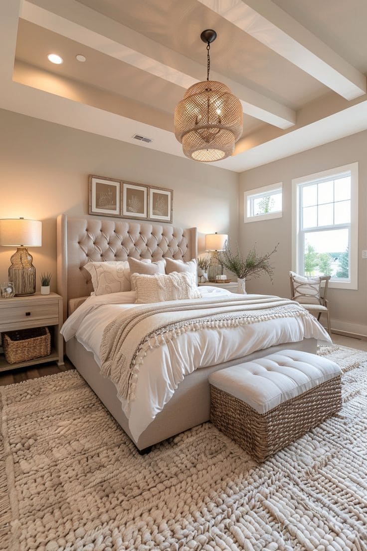 Dreamy Neutral White Bedroom Retreat