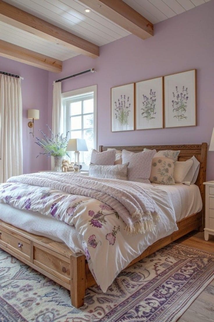 Inviting Rustic Lavender Charm