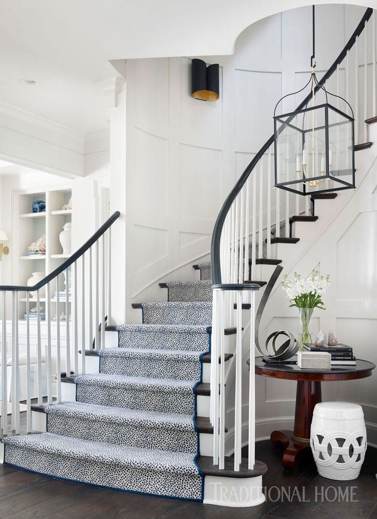 Stunning Black and White Stairway Charm