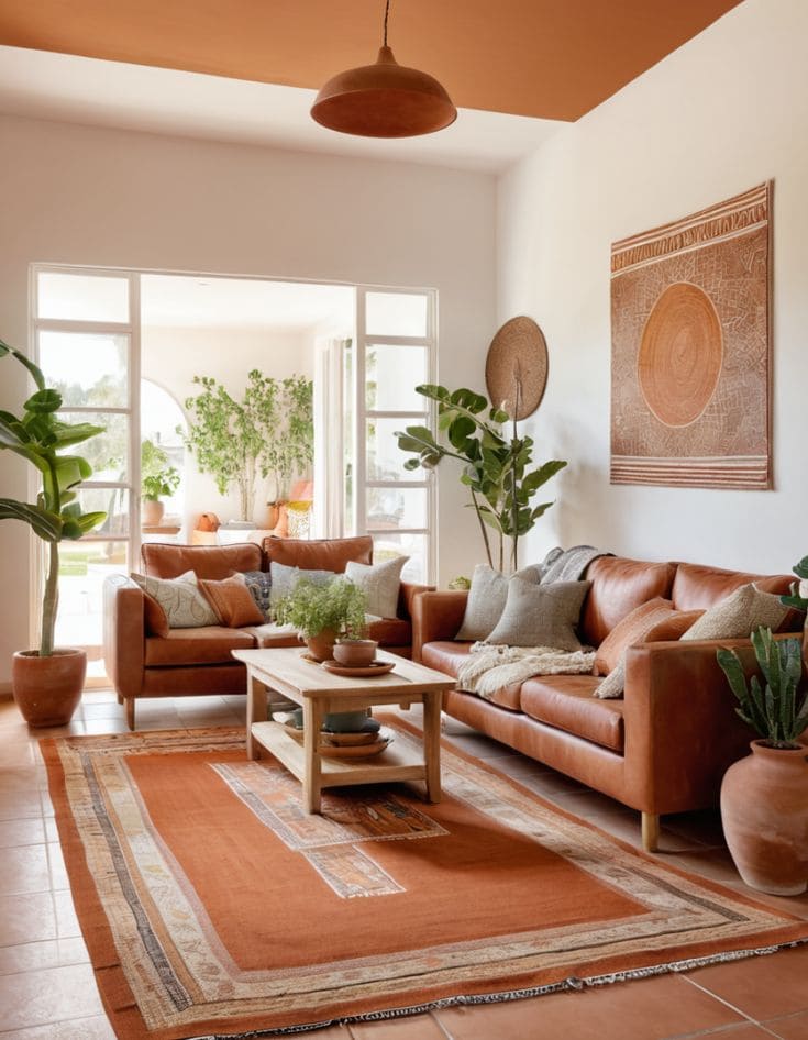 Terracotta Elegance with Earthy Accents
