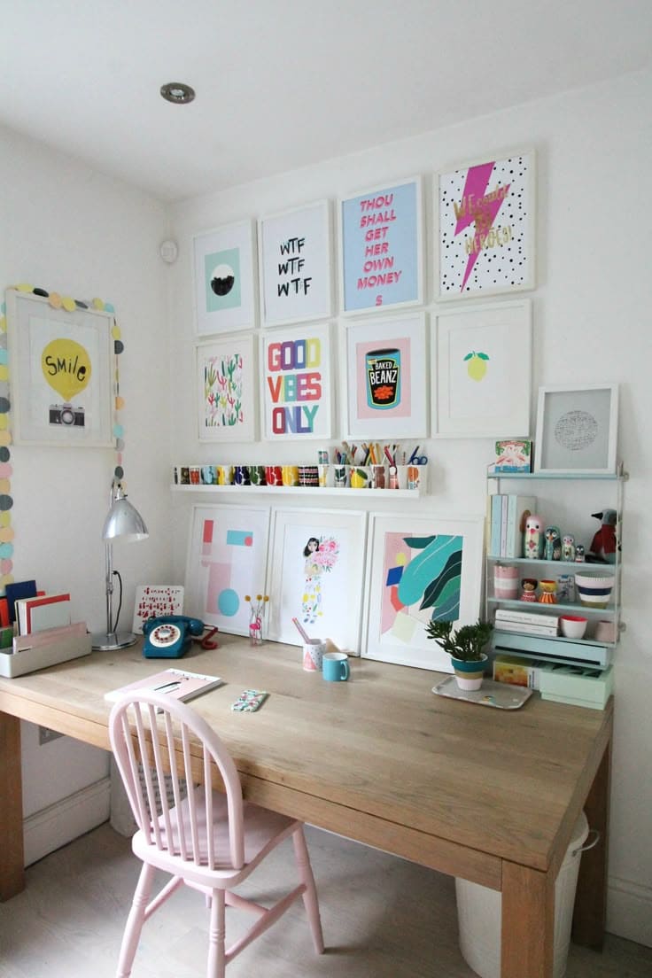 Bold Pop-Art Workspace Retreat