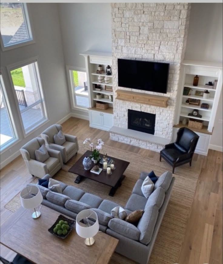 Cozy Farmhouse Fireplace Charm