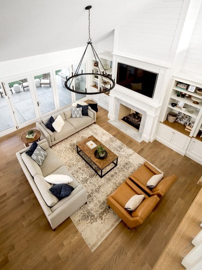 Cozy Farmhouse Fireplace Nook