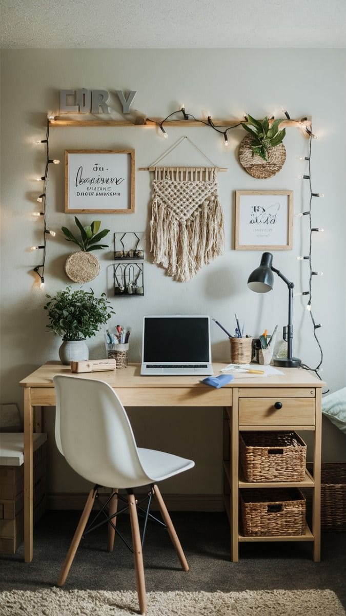 Cozy Macrame Workspace Retreat