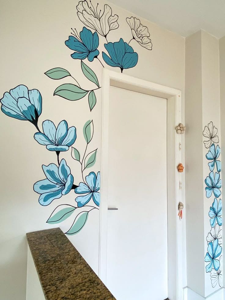 Delicate Blue Floral Elegance