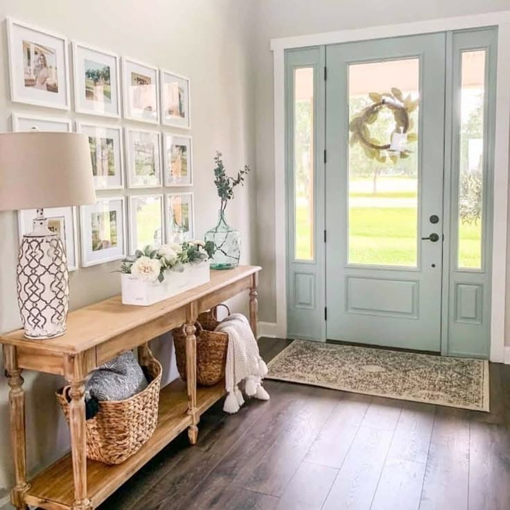 Elegant Bright Farmhouse Entryway Retreat