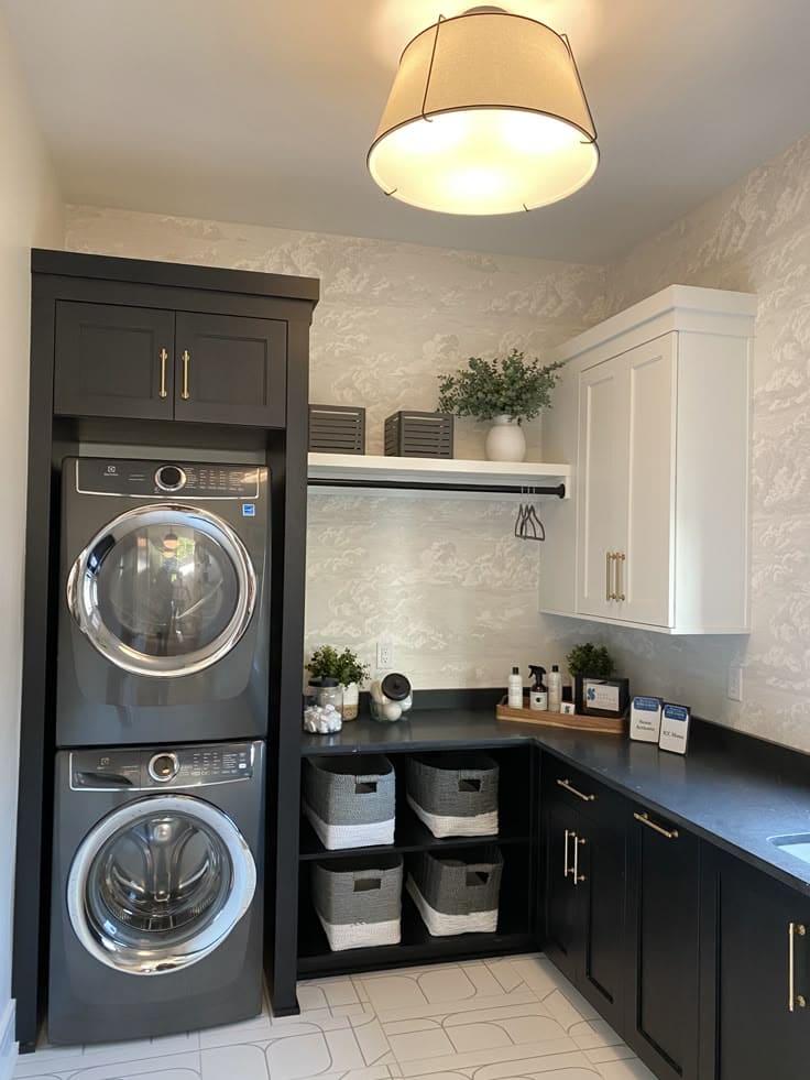 Elegant Dark Laundry Haven
