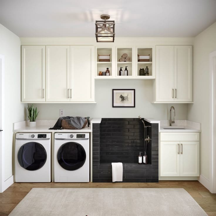 Elegant Multifunctional Laundry Space