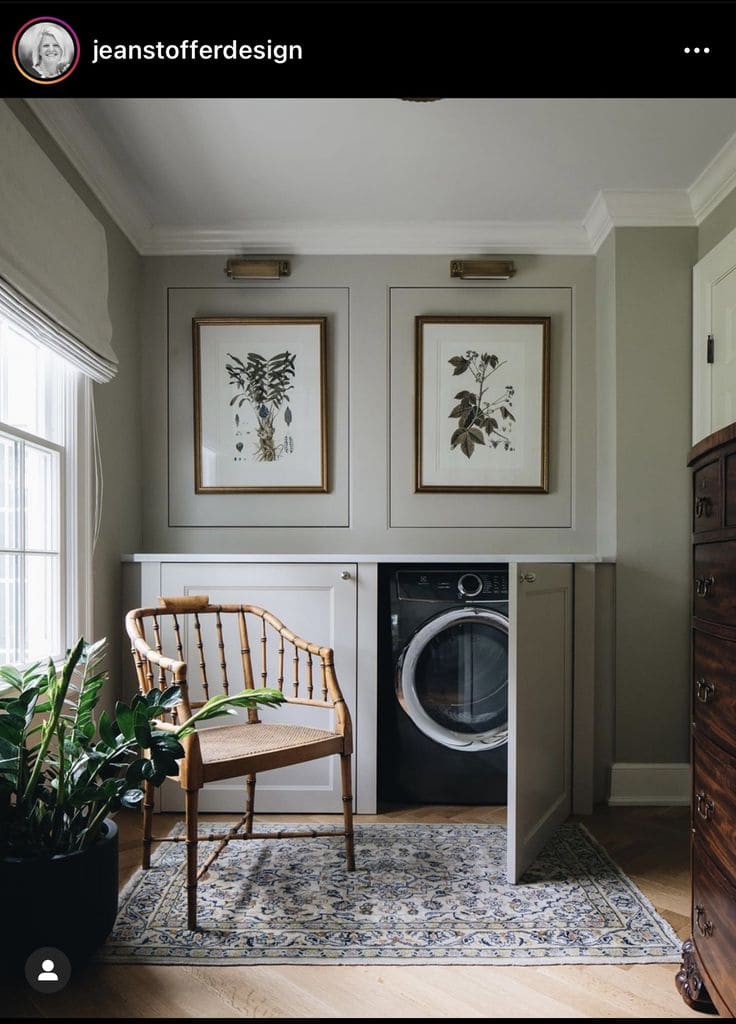 Elegant Vintage Laundry Corner