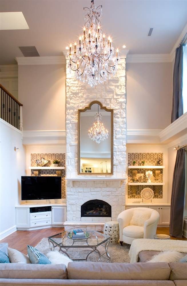 Glamorous Stone Fireplace Retreat