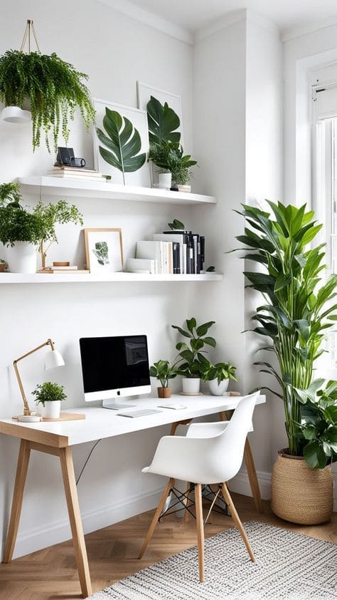 Lush Green Workspace Sanctuary