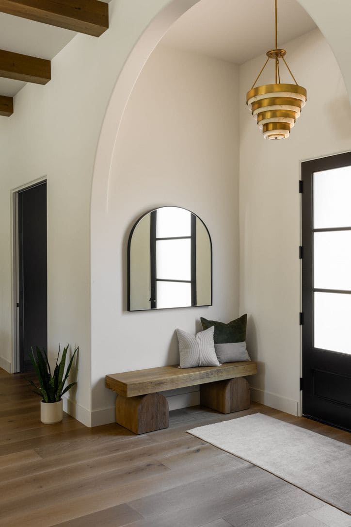 Minimalist Arched Mirror Haven with Simplicity